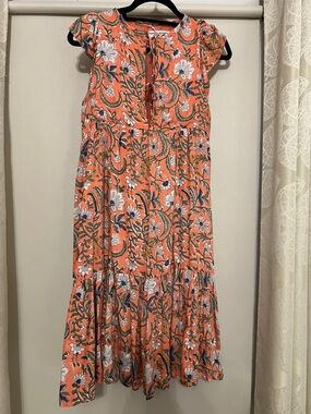 Emerson Fry India Collection Chelsey Floral Angel Sleeveless Dress Size XS/S